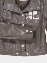 Courrèges Light Mocha Vinyl Reedition Jacket