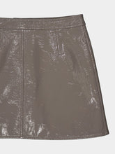 Courrèges Light Mocha Reedition Vinyl Mini Skirt
