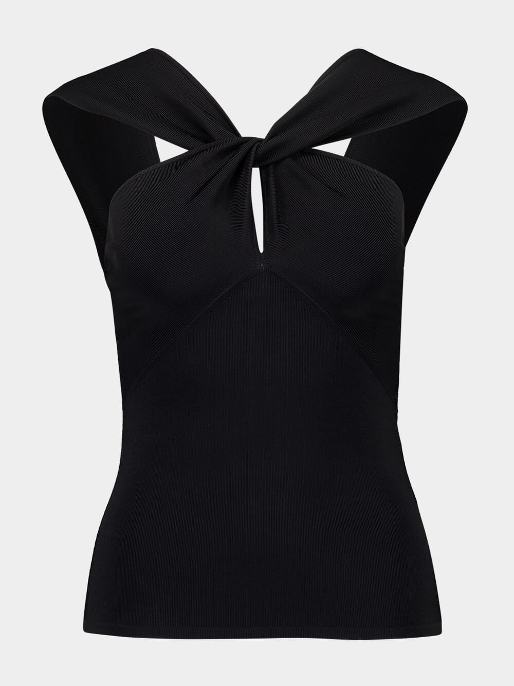 Black Crush Halter Neck Top