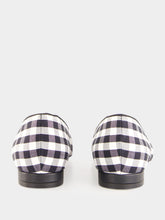 Manolo Blahnik Black ALEXAPUMP Gingham Flat Pumps