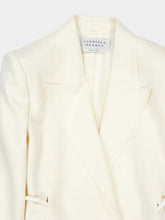 Gabriela Hearst Ivory Linen Rope Waist Blazer