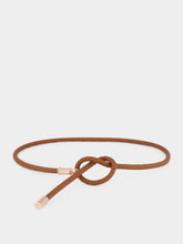 Gabriela Hearst Cognac Braided Leather Rope Belt