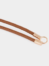 Gabriela Hearst Cognac Braided Leather Rope Belt