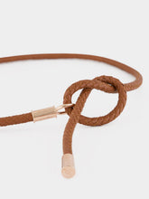 Gabriela Hearst Cognac Braided Leather Rope Belt