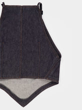 Courrèges Brut Pointy Denim Tank Top