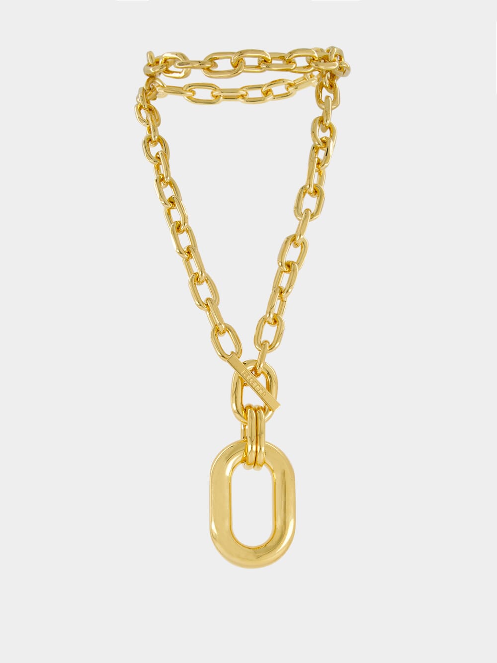 Gold-Tone XL Link Necklace with Pendant