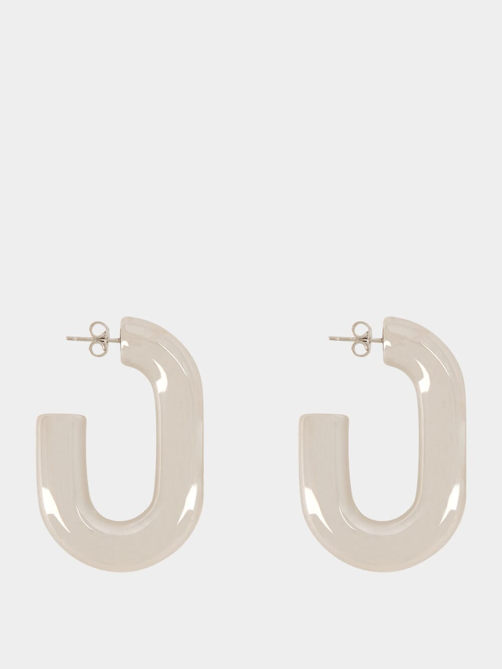 Silver XL Link Earrings