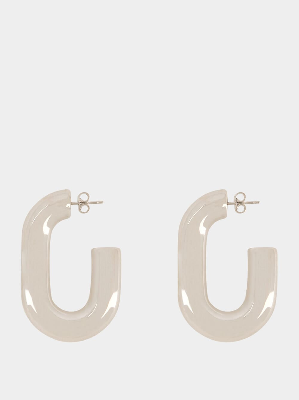 Silver XL Link Earrings