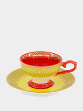 Polspotten Grandma Multicolour Porcelain Coffee Cup Set of 4