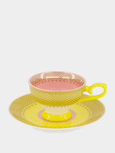 Polspotten Grandma Multicolour Porcelain Coffee Cup Set of 4