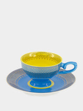 Polspotten Grandma Multicolour Porcelain Coffee Cup Set of 4