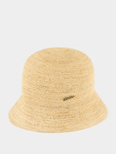 Borsalino Natural Koko Raffia Crochet Cloche Hat