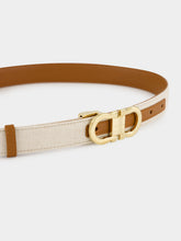 Ferragamo Natural Brown Reversible Gancini Belt