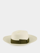 Borsalino Claudette Fine Panama Hat Green Band