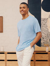 Frescobol Carioca Carmo Linen Jersey Blue T-Shirt