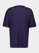 Frescobol Carioca Carmo Midnight-Blue Linen Jersey T-Shirt