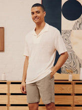Frescobol Carioca Yellow Haze Mello Linen Polo