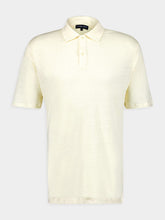 Frescobol Carioca Yellow Haze Mello Linen Polo