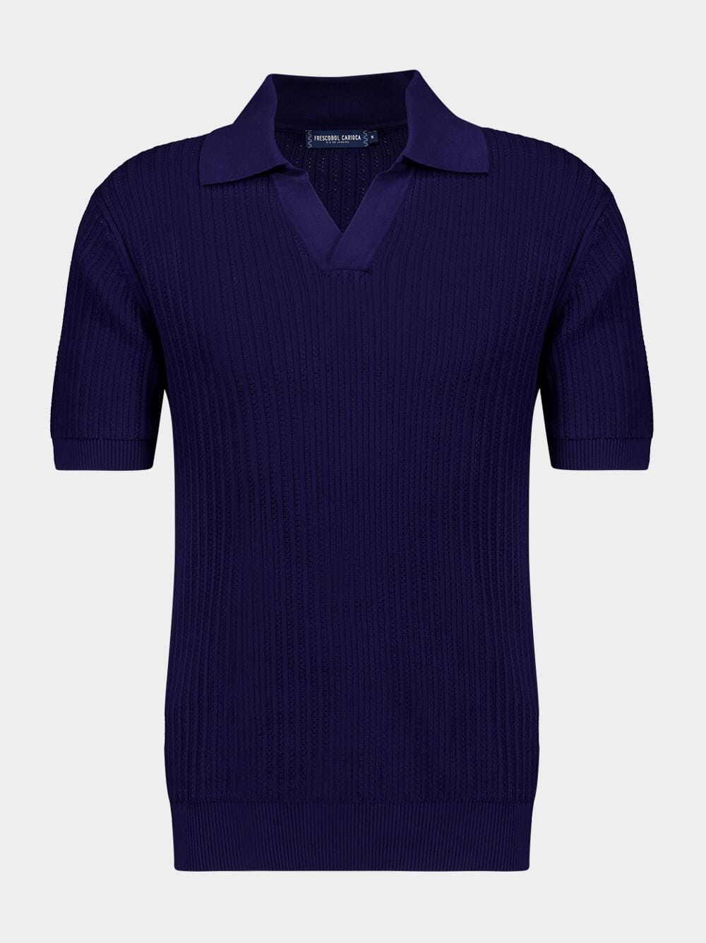 Dusk Chain Stitch Knit Polo