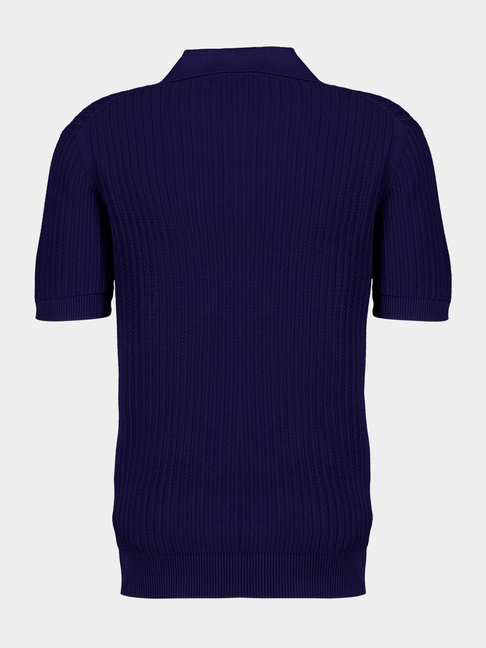 Dusk Chain Stitch Knit Polo