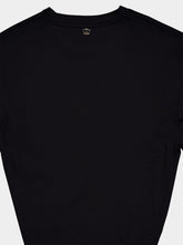 Rabanne Black Jersey T-Shirt with Ring Detail