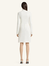 Courrèges Heritage White Pencil Skirt with Snap Detail