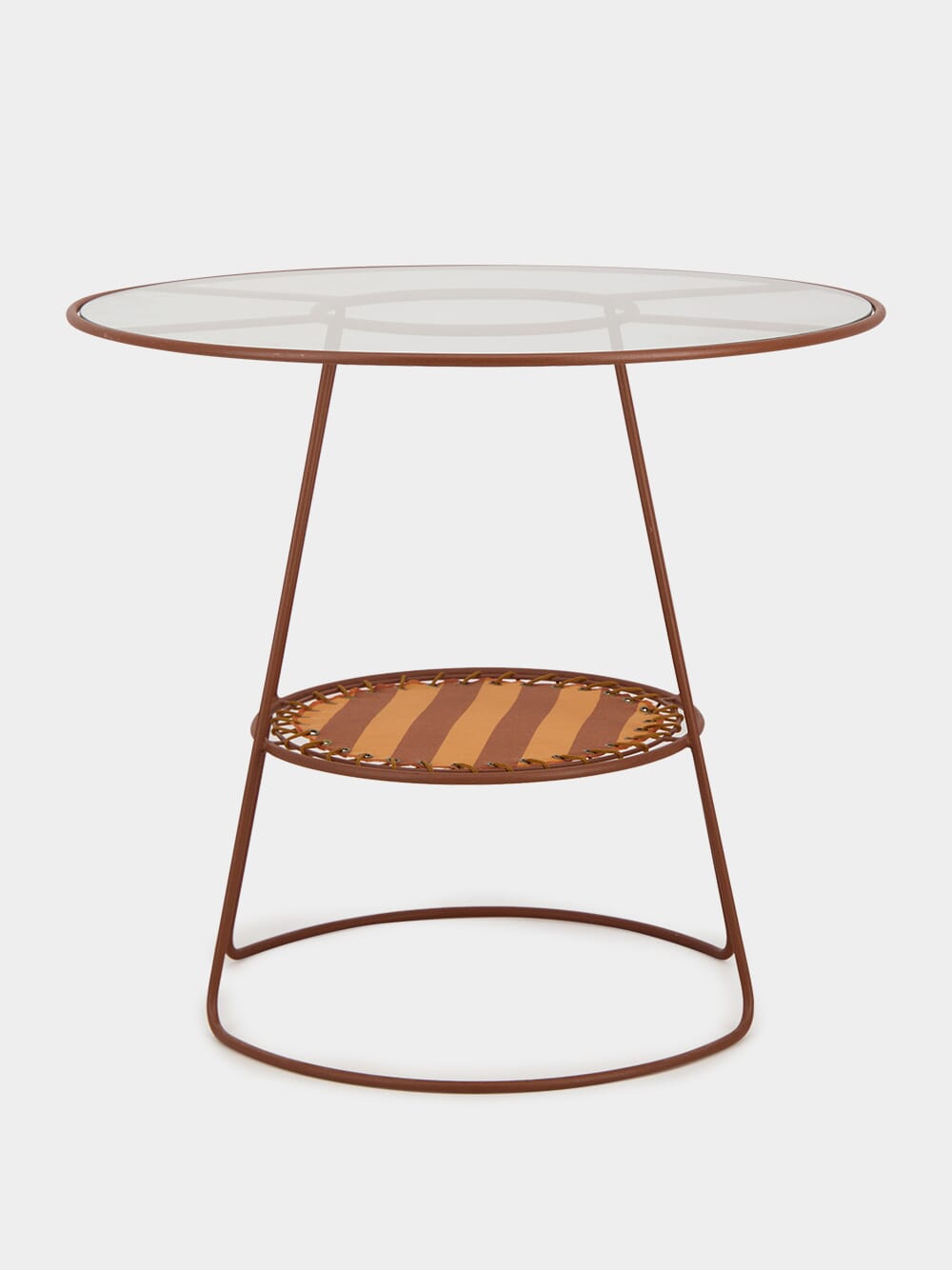 Brick Palmer Striped Table