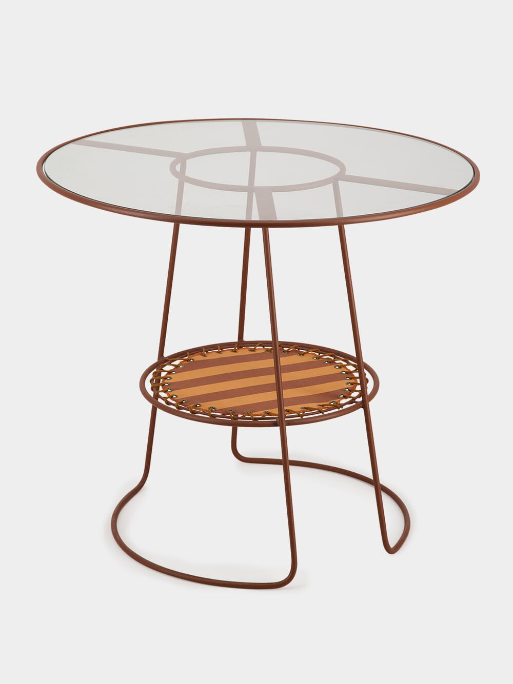 Brick Palmer Striped Table