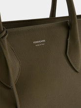 Ferragamo Olive Green Large Tote Bag