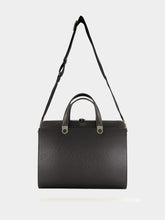Ferragamo Black Trading Leather Briefcase