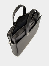 Ferragamo Black Trading Leather Briefcase