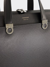 Ferragamo Black Trading Leather Briefcase