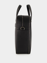 Ferragamo Black Gancini Leather Briefcase