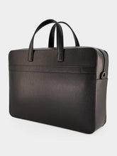 Ferragamo Black Gancini Leather Briefcase