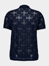 Navy Angra Clube Raul Crochet Cardigan | PDP - Fashion Clinic