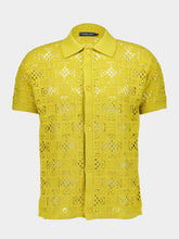 Frescobol Carioca Lemon Raul Crochet Knit Cardigan
