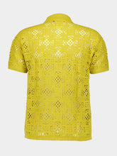 Frescobol Carioca Lemon Raul Crochet Knit Cardigan
