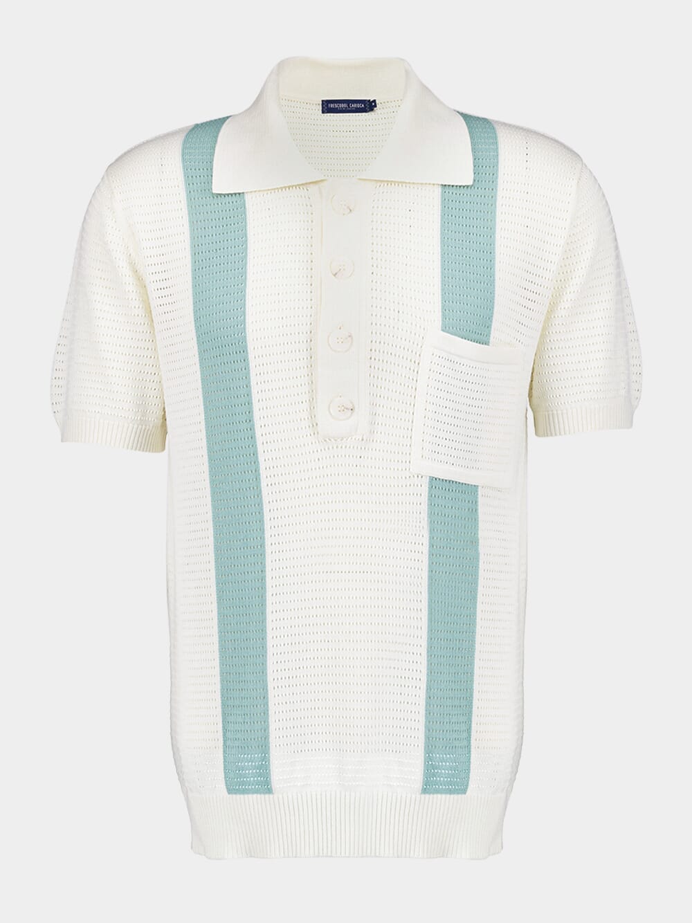 Clemente Crochet Stripe Polo