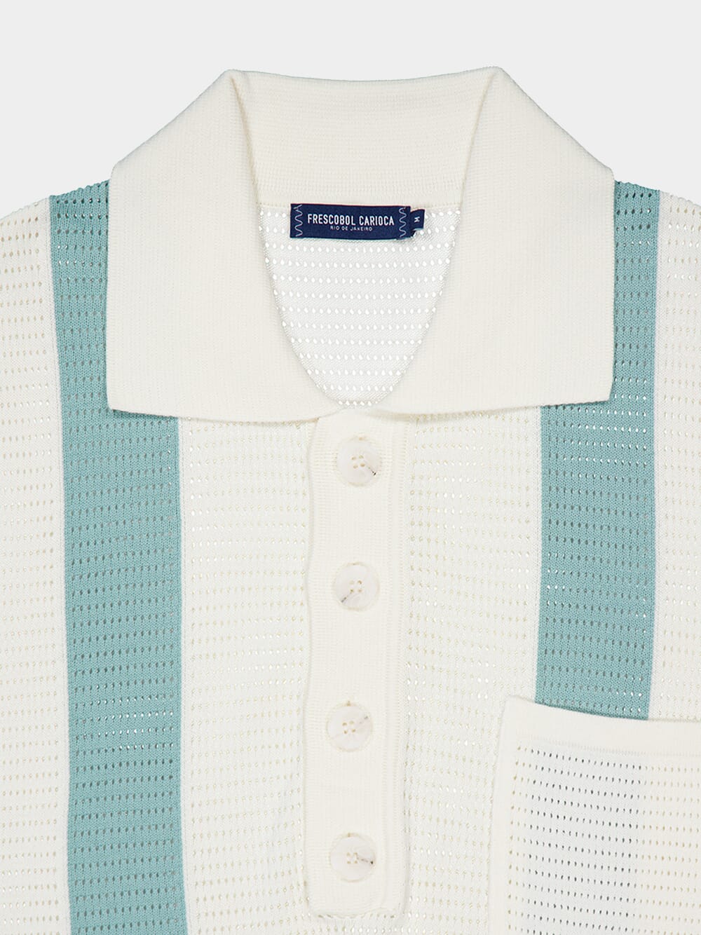 Clemente Crochet Stripe Polo