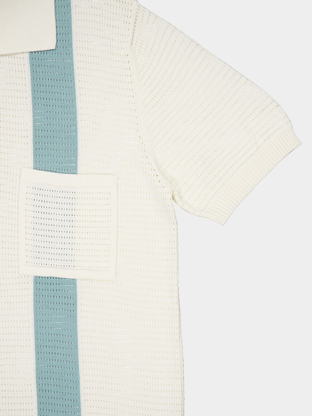 Clemente Crochet Stripe Polo