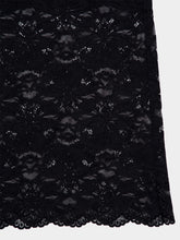 Rabanne Black Lace Midi Skirt