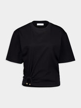 Rabanne Black T-Shirt With Piercing