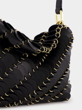 Rabanne Black Calfskin Paco Shoulder Clutch