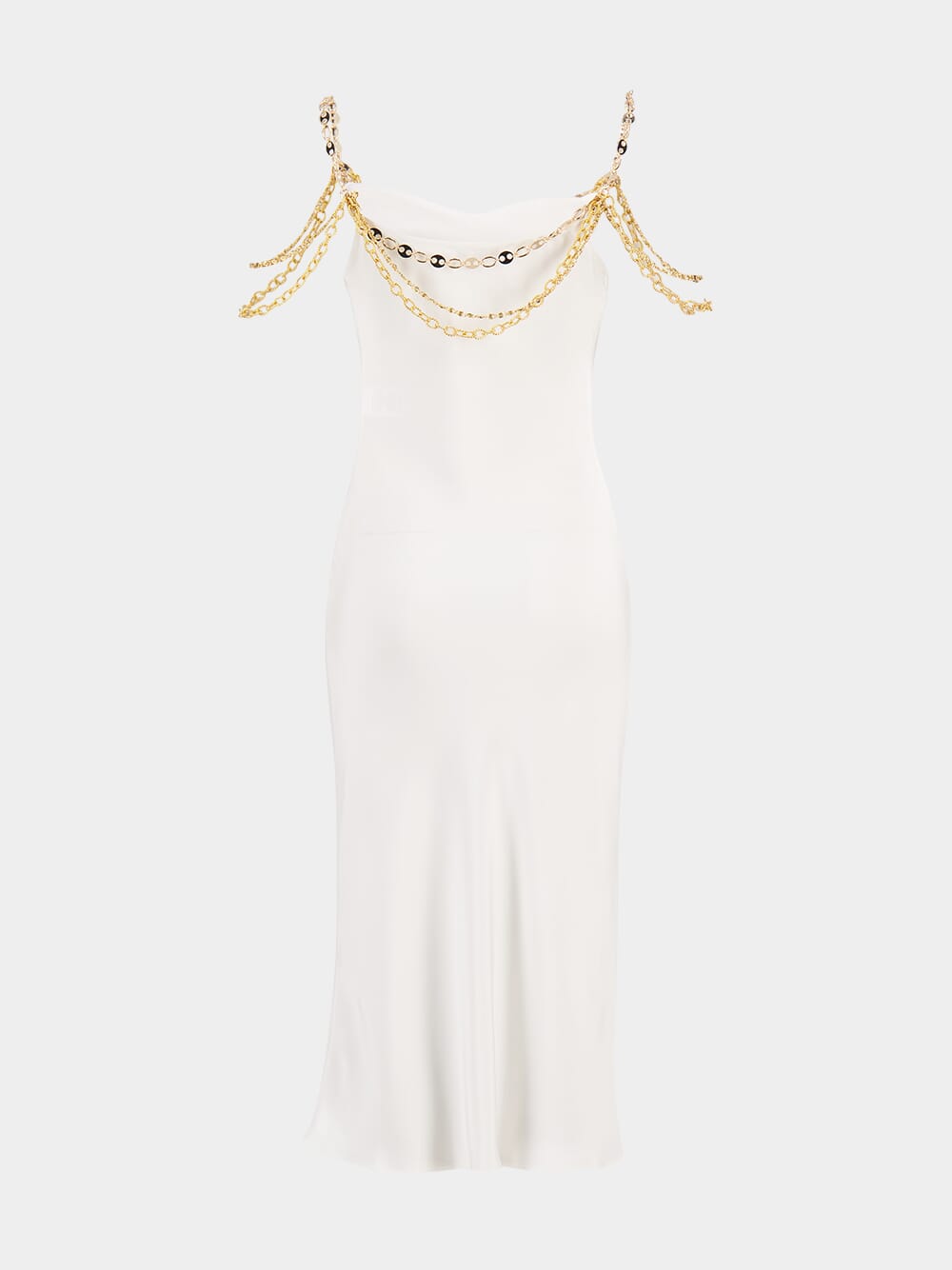 Light White Dress with Chain