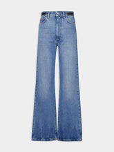 Rabanne Blue High-Waist Straight Jeans
