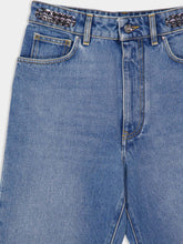 Rabanne Blue High-Waist Straight Jeans