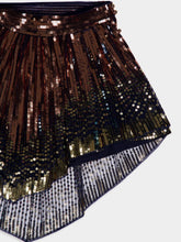 Rabanne Sequin-Embellished Asymmetric Shorts