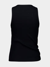 Rabanne Black Tank Top with Waist Piercing Detail