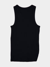 Rabanne Black Tank Top with Waist Piercing Detail