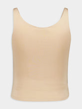 Rabanne Draped Raffia-Colored Top with Metallic Details